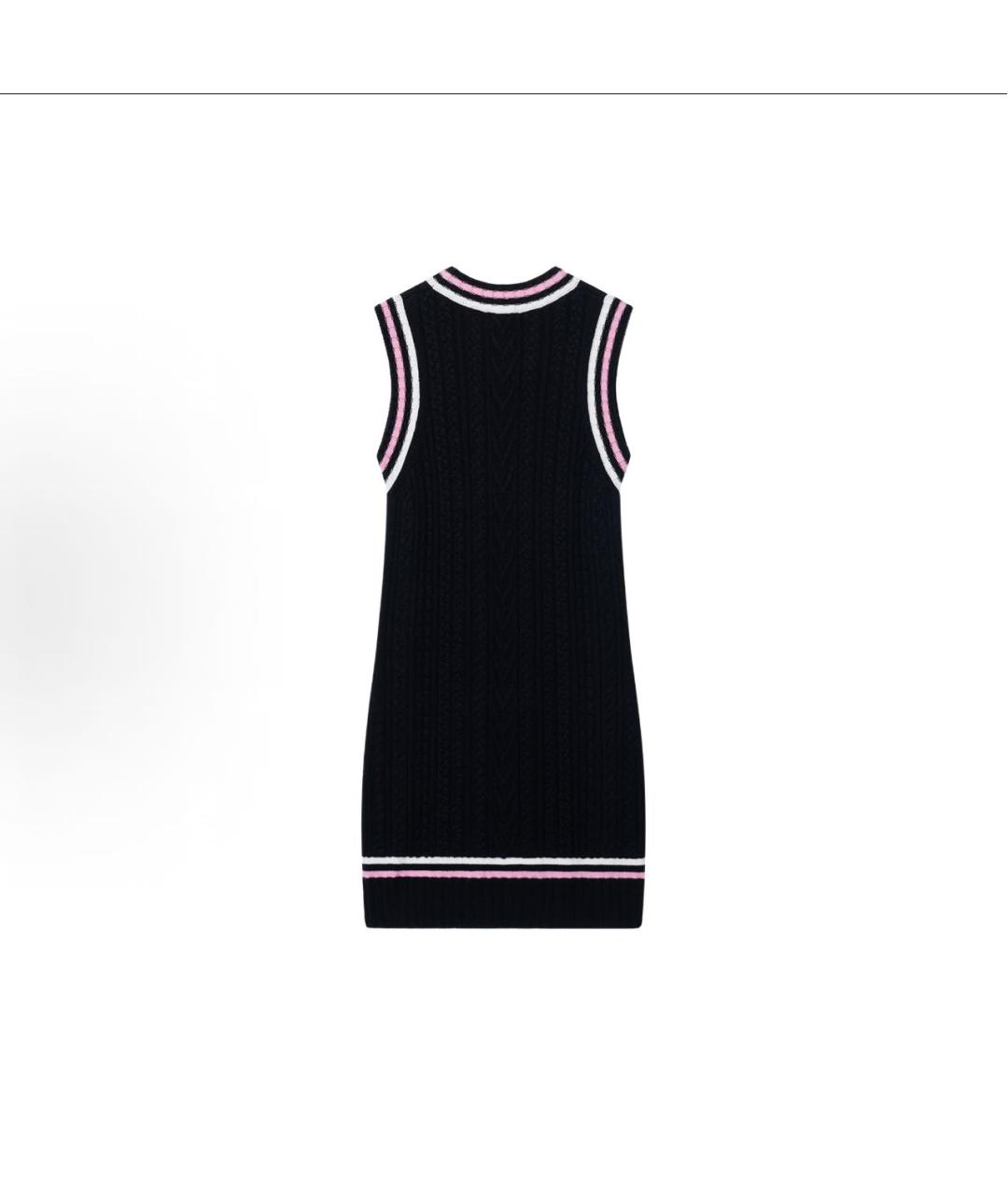 CHANEL Черное хлопковое платье, фото 2