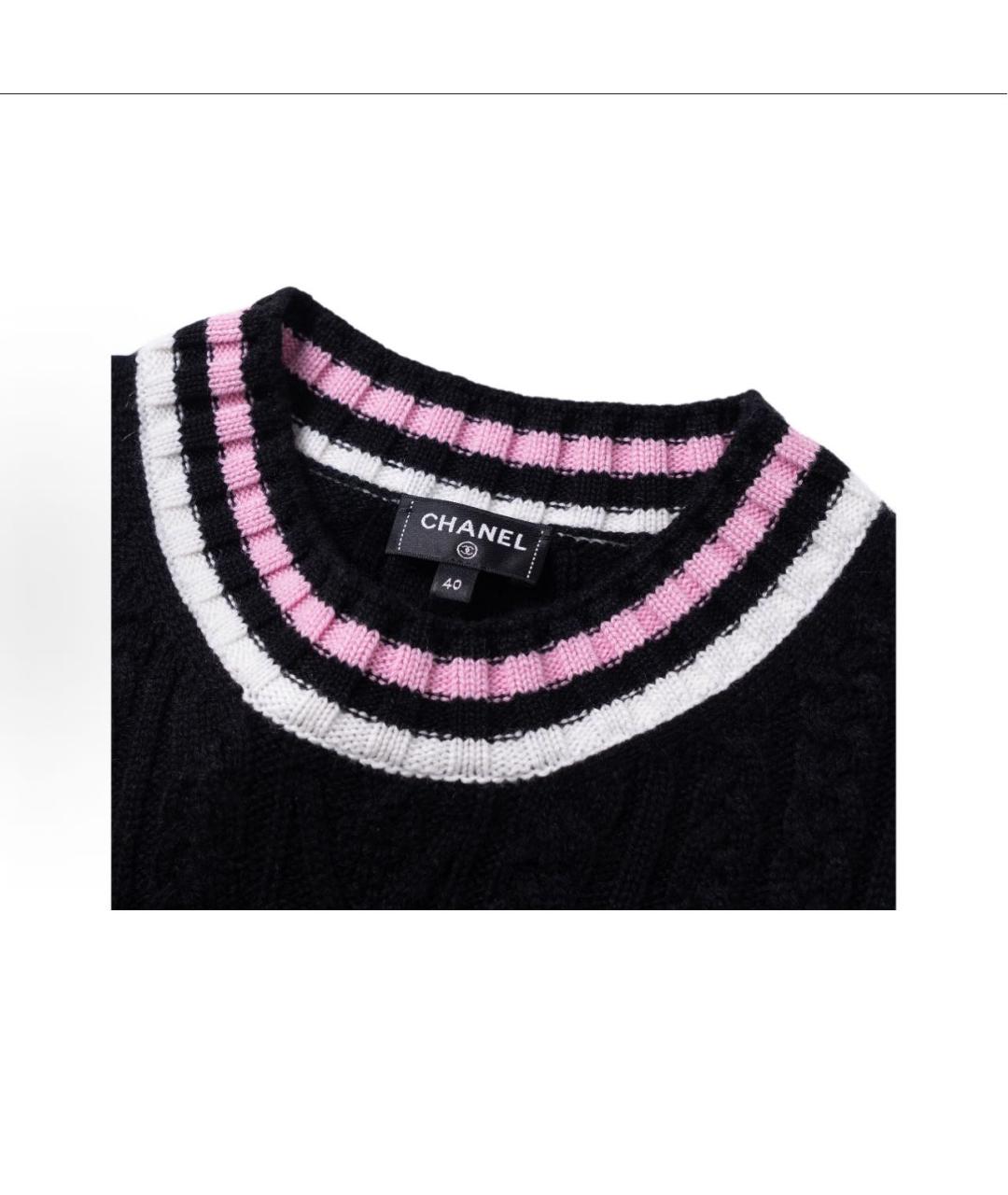 CHANEL Черное хлопковое платье, фото 3