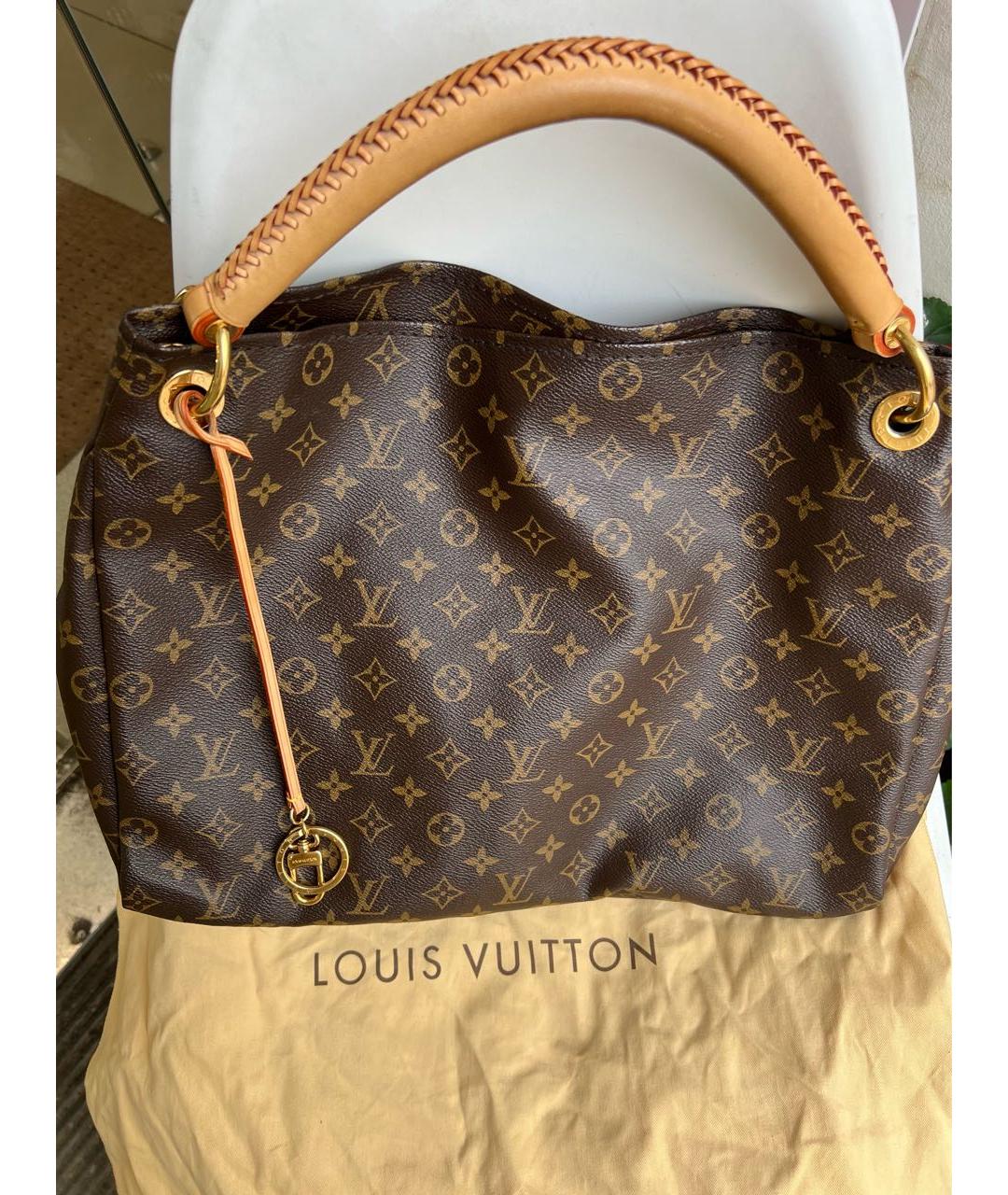 LOUIS VUITTON Коричневая сумка тоут, фото 4