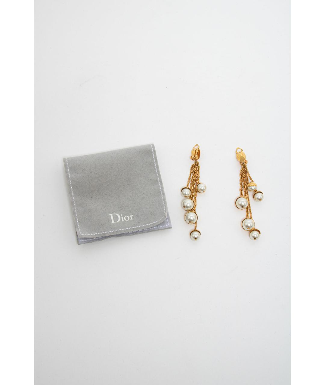 CHRISTIAN DIOR Золотые серьги, фото 2