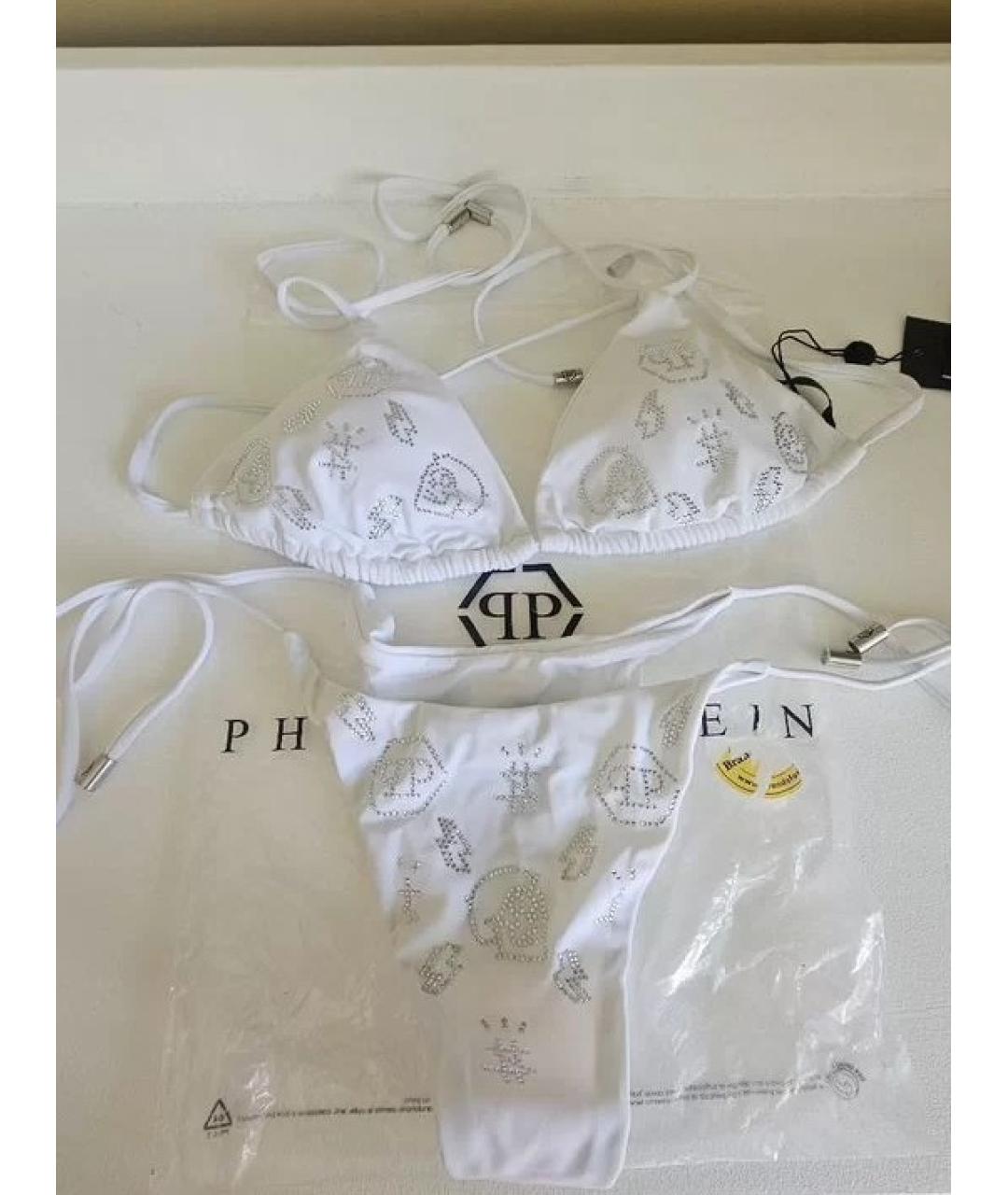 PHILIPP PLEIN Белый полиамидовый купальник, фото 2