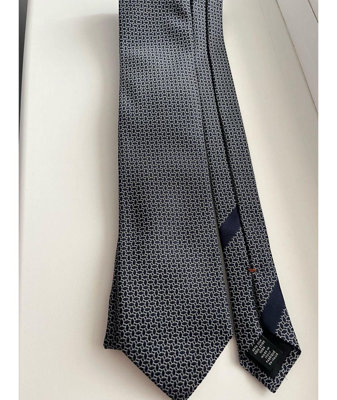 ZEGNA Серебрянный шелковый галстук, фото 8