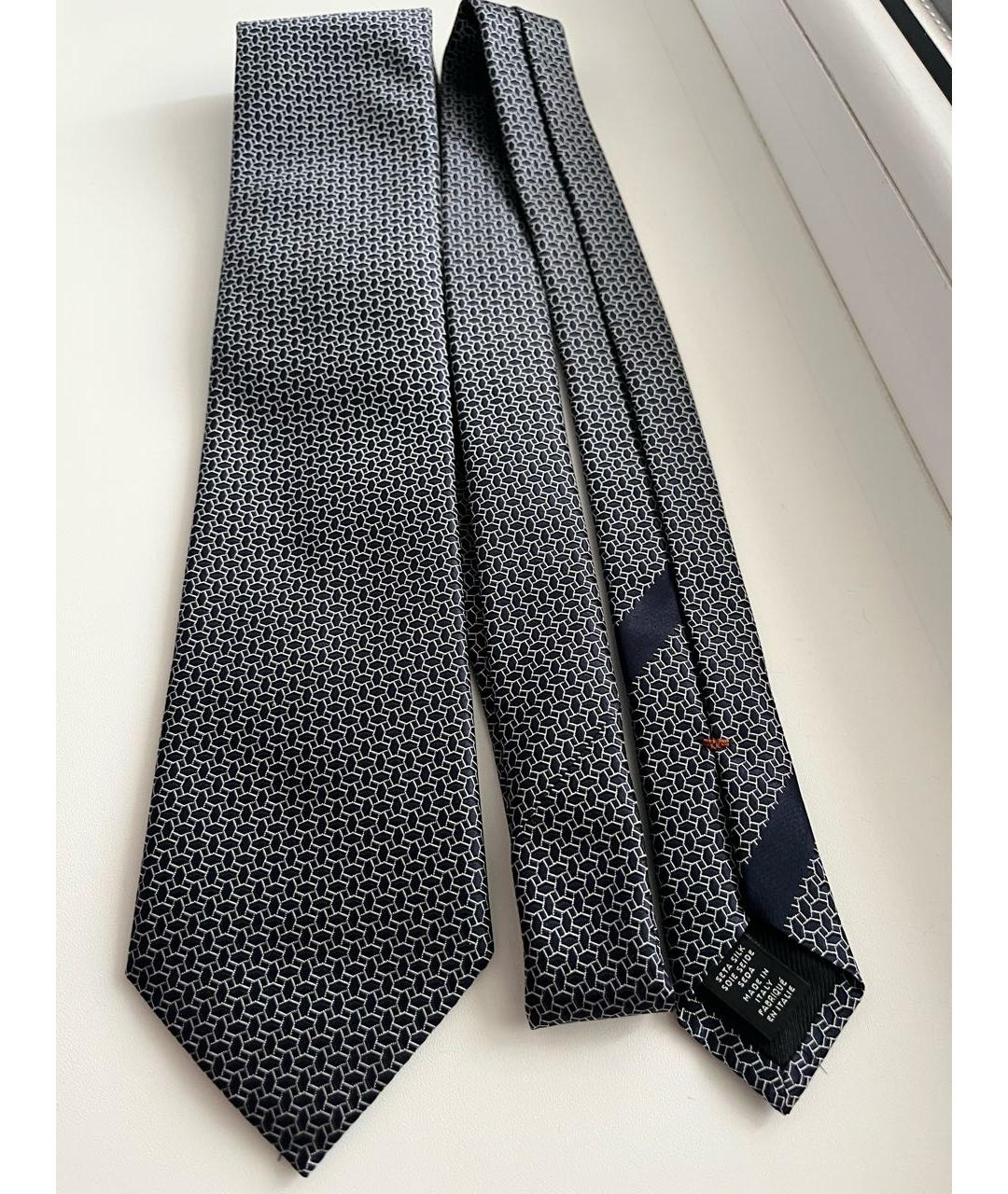 ZEGNA Серебрянный шелковый галстук, фото 2