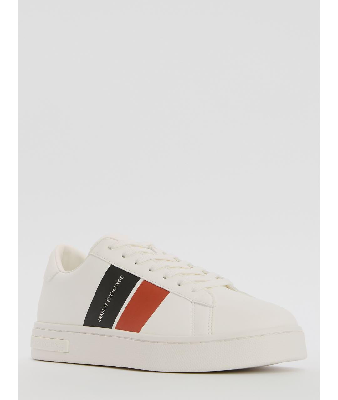 ARMANI EXCHANGE Белые низкие кроссовки / кеды из экзотической кожи, фото 6