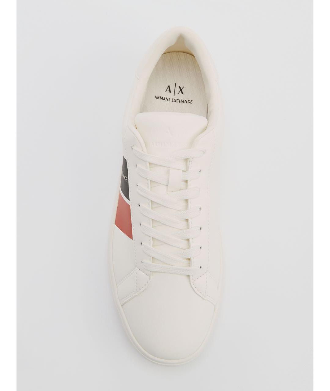 ARMANI EXCHANGE Белые низкие кроссовки / кеды из экзотической кожи, фото 2