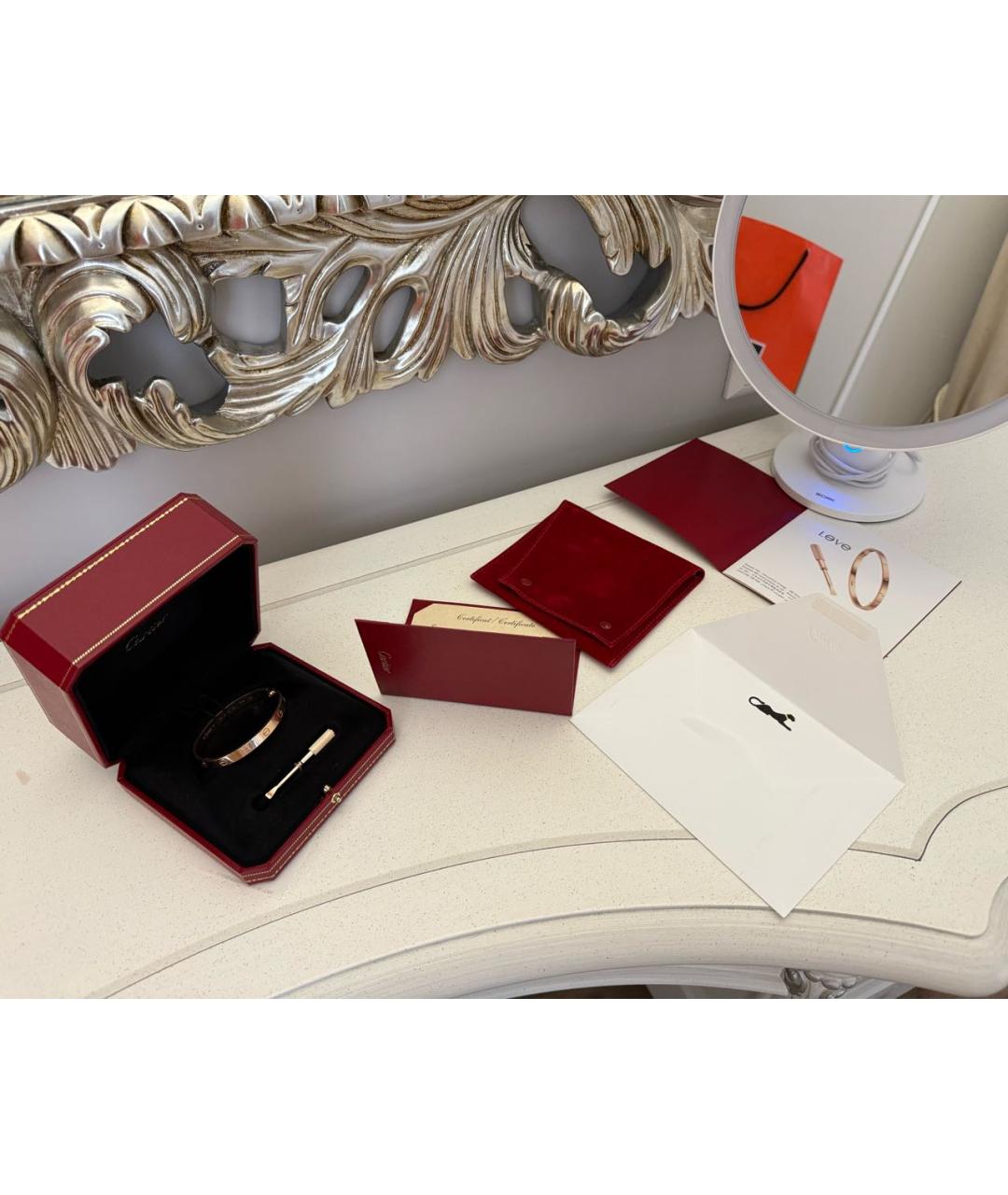 CARTIER Золотой браслет из розового золота, фото 5