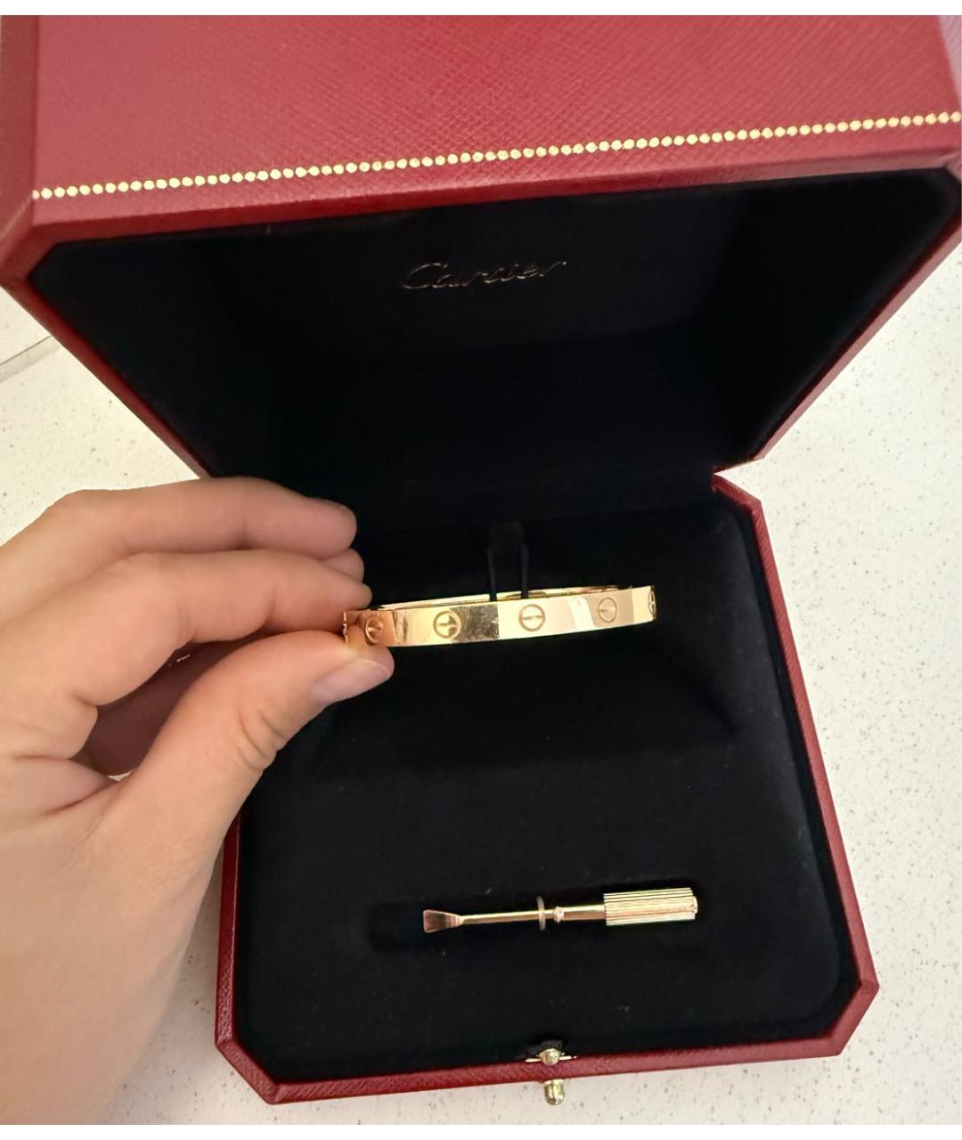CARTIER Золотой браслет из розового золота, фото 2
