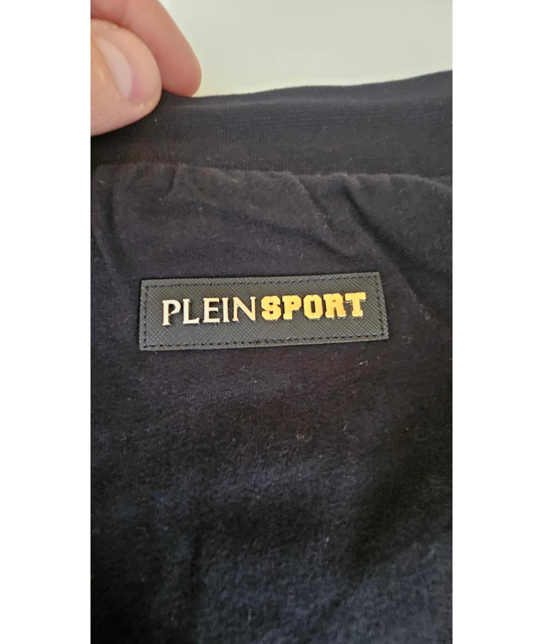 PLEIN SPORT Черные хлопковые шорты, фото 5