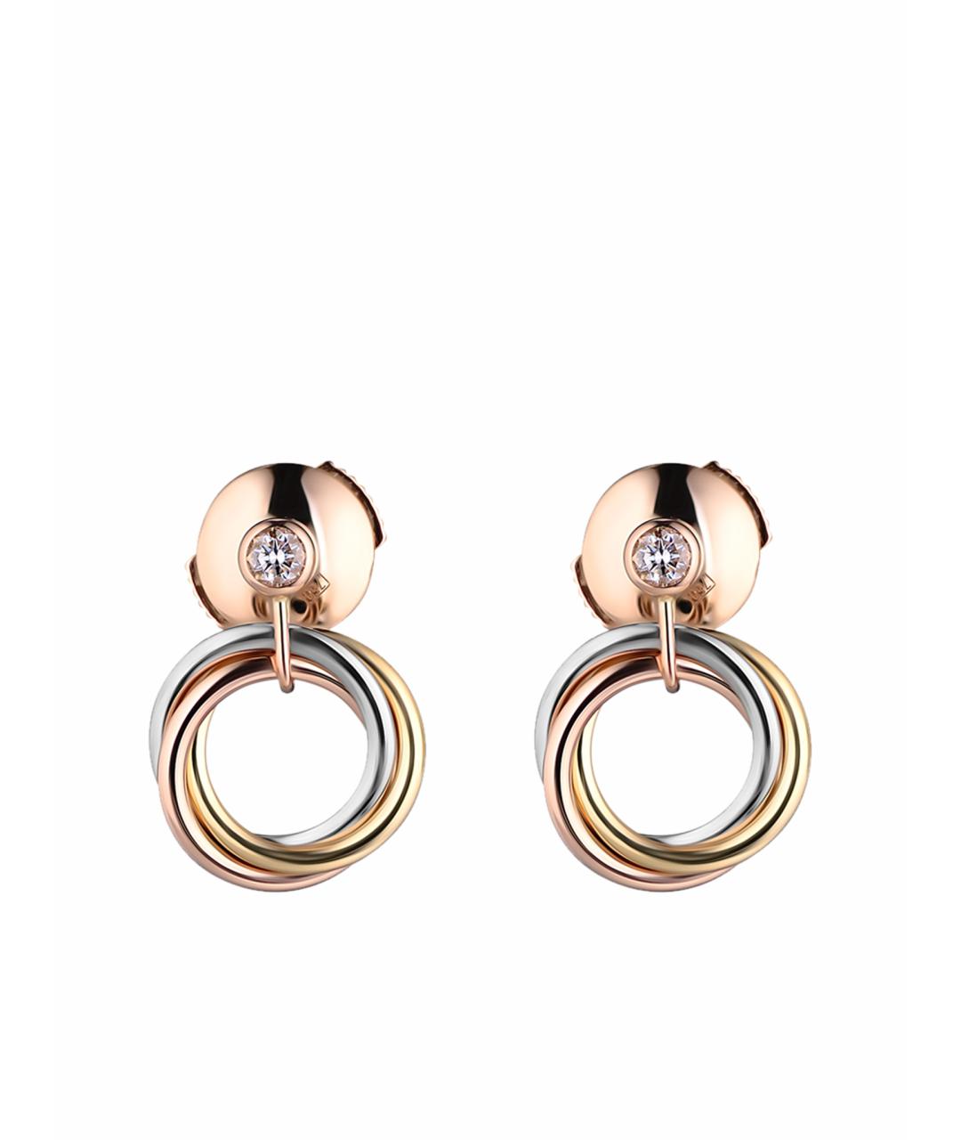 CARTIER Золотые серьги из розового золота, фото 1