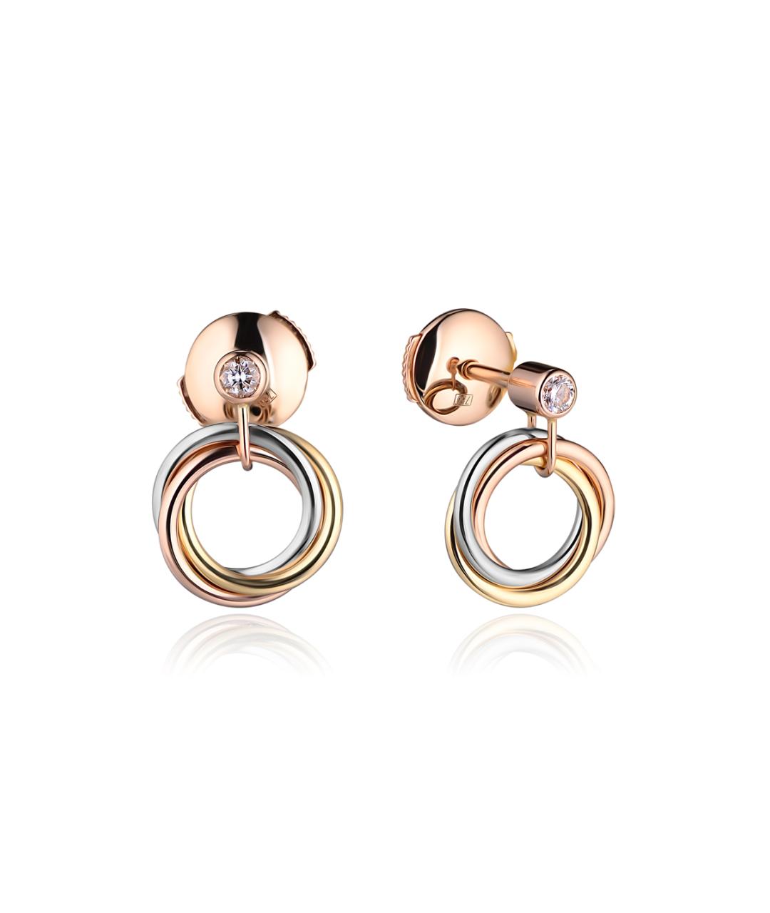 CARTIER Золотые серьги из розового золота, фото 4