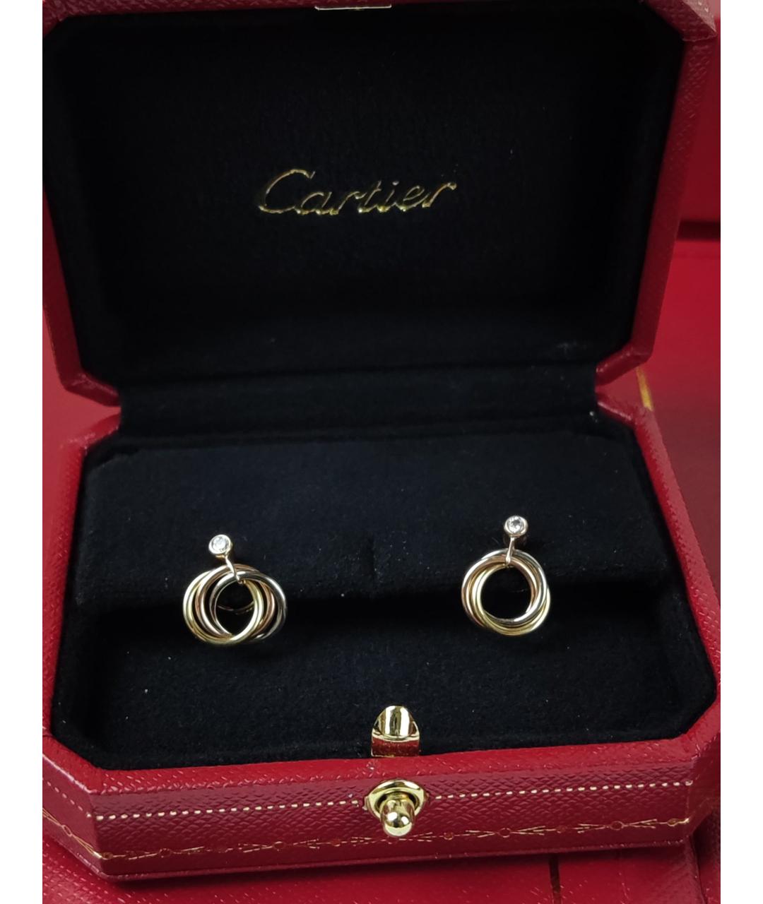 CARTIER Золотые серьги из розового золота, фото 3