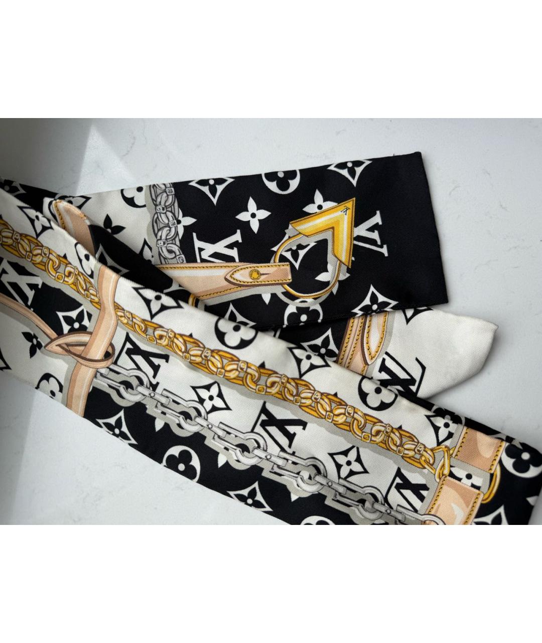 LOUIS VUITTON Шелковый шарф, фото 4
