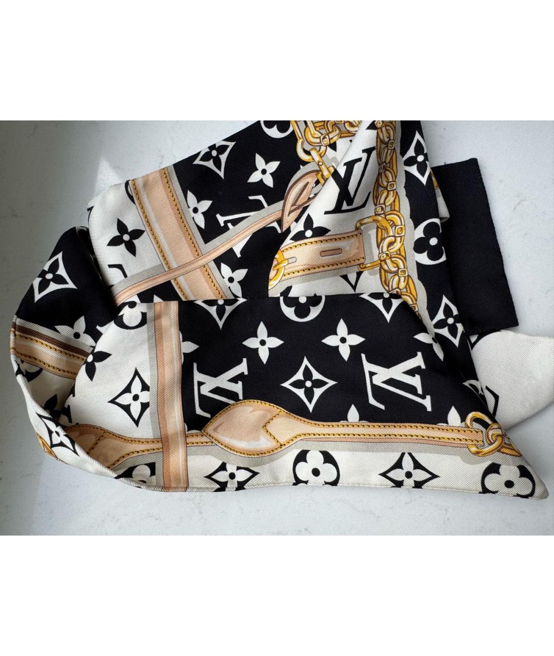 LOUIS VUITTON Шелковый шарф, фото 3