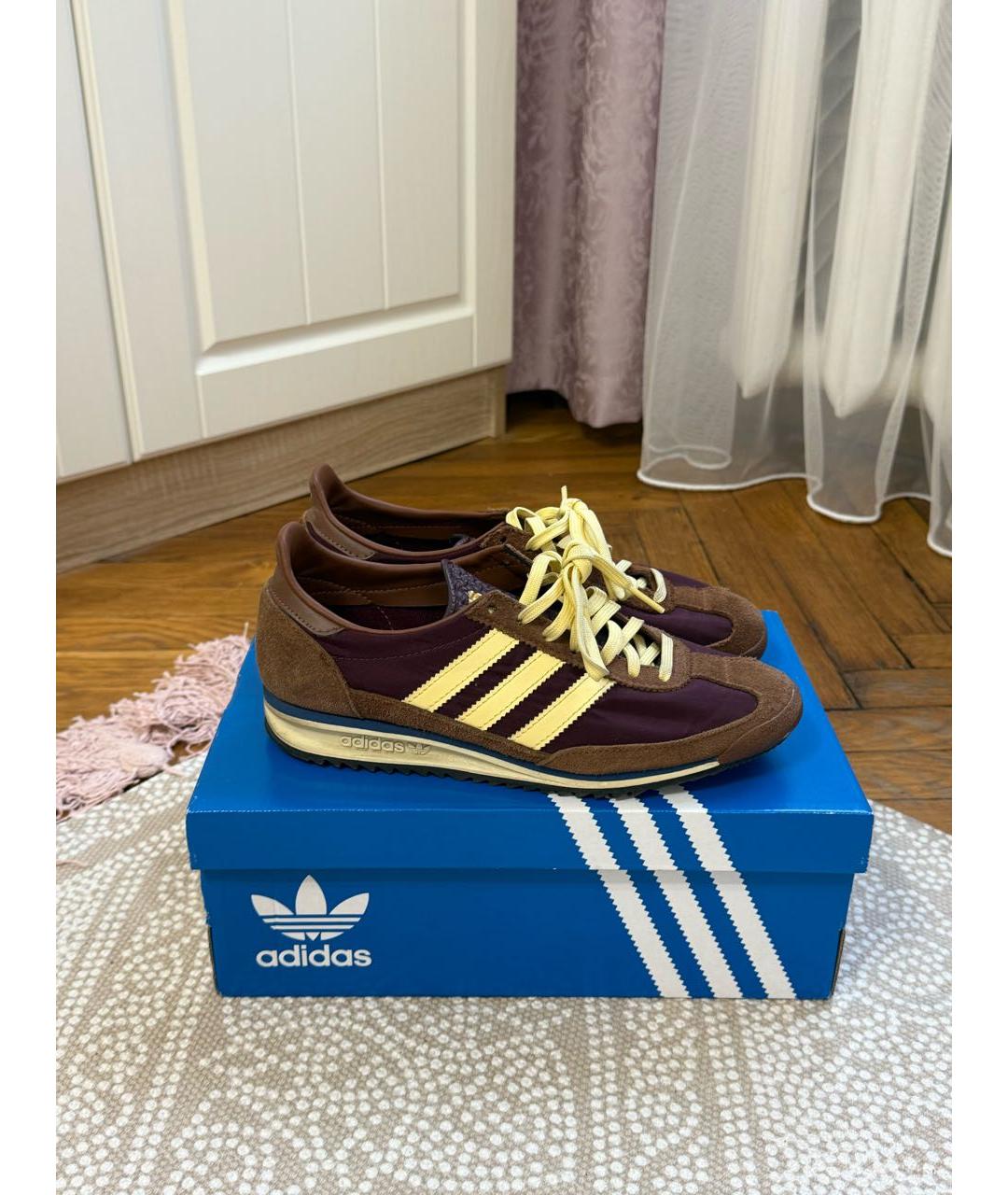 ADIDAS Коричневые замшевые кроссовки, фото 7