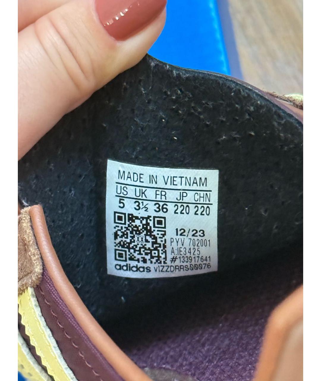 ADIDAS Коричневые замшевые кроссовки, фото 4