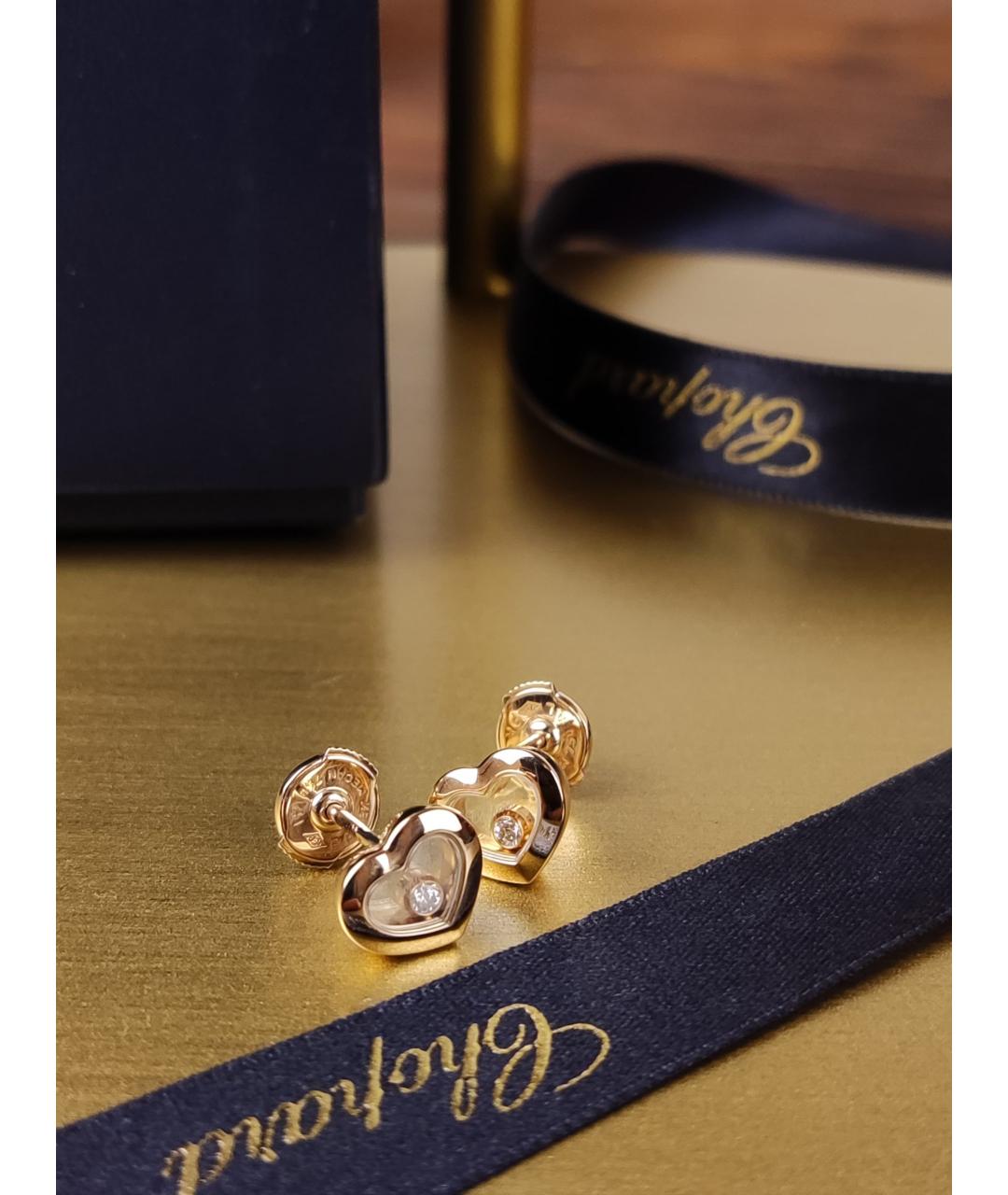CHOPARD Золотые серьги из розового золота, фото 2