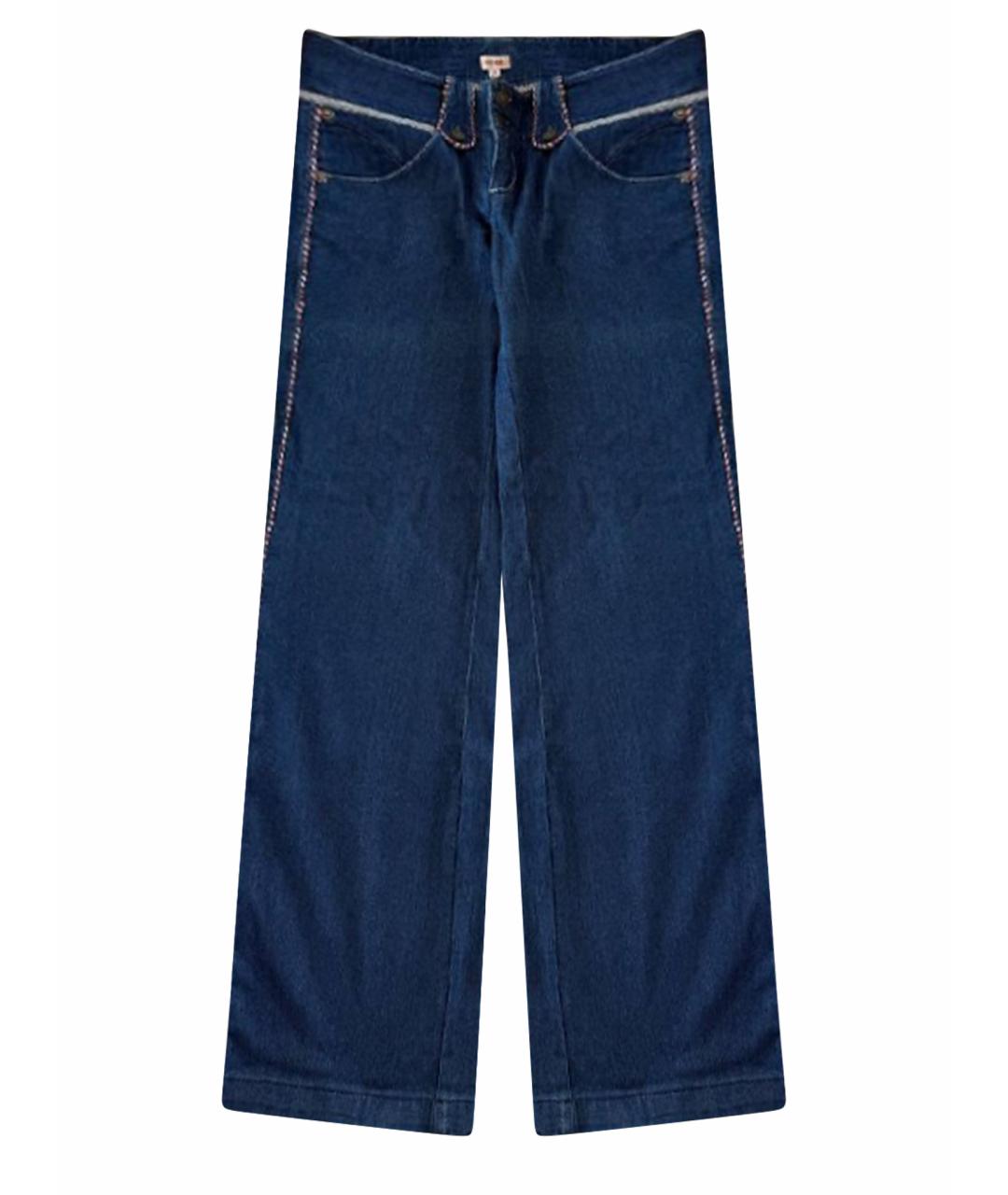 KENZO Синие прямые джинсы, фото 1