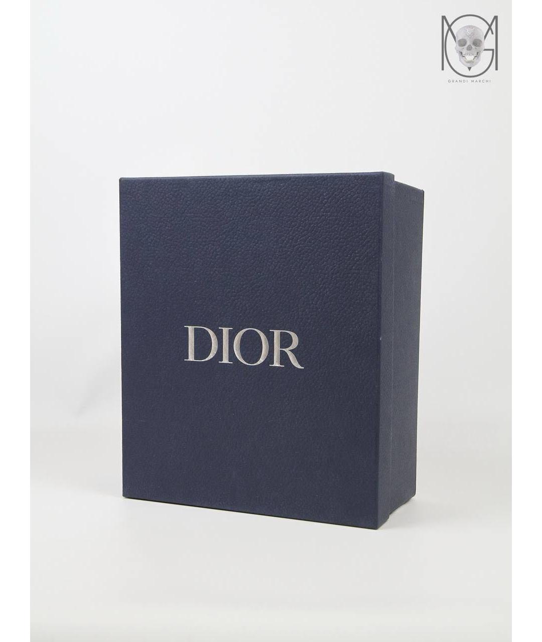 CHRISTIAN DIOR Черные кожаные мокасины, фото 5
