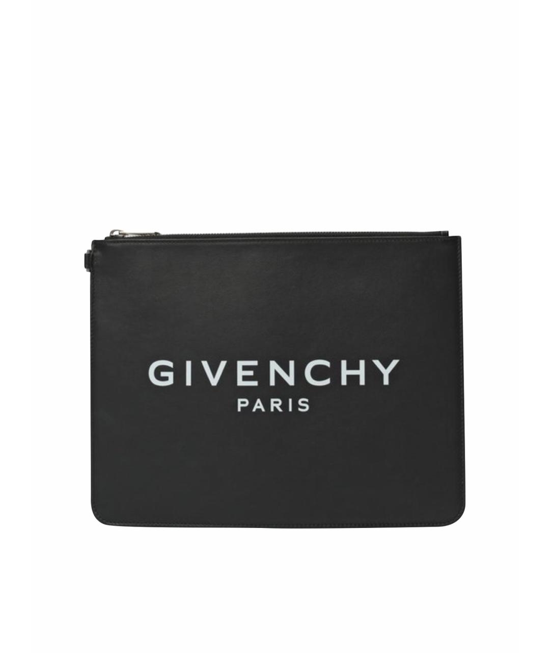 GIVENCHY Черная кожаная папка для документов, фото 1