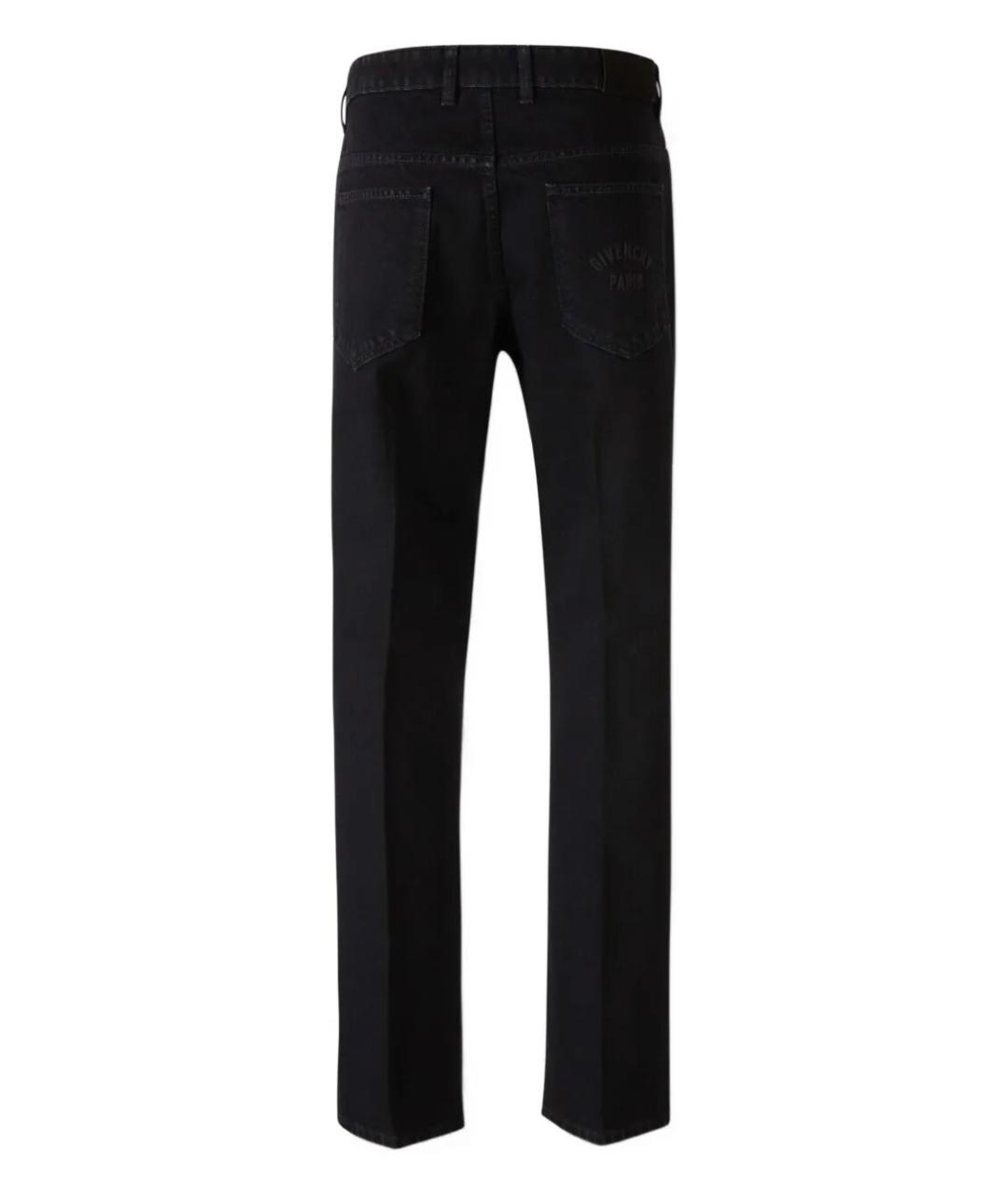 GIVENCHY Черные хлопковые прямые джинсы, фото 2