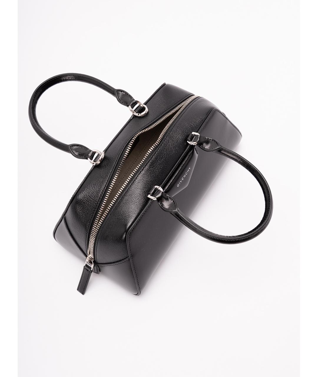 GIVENCHY Черная кожаная сумка с короткими ручками, фото 5