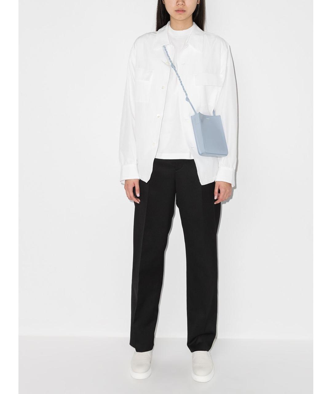 JIL SANDER Белая хлопковая футболка, фото 6