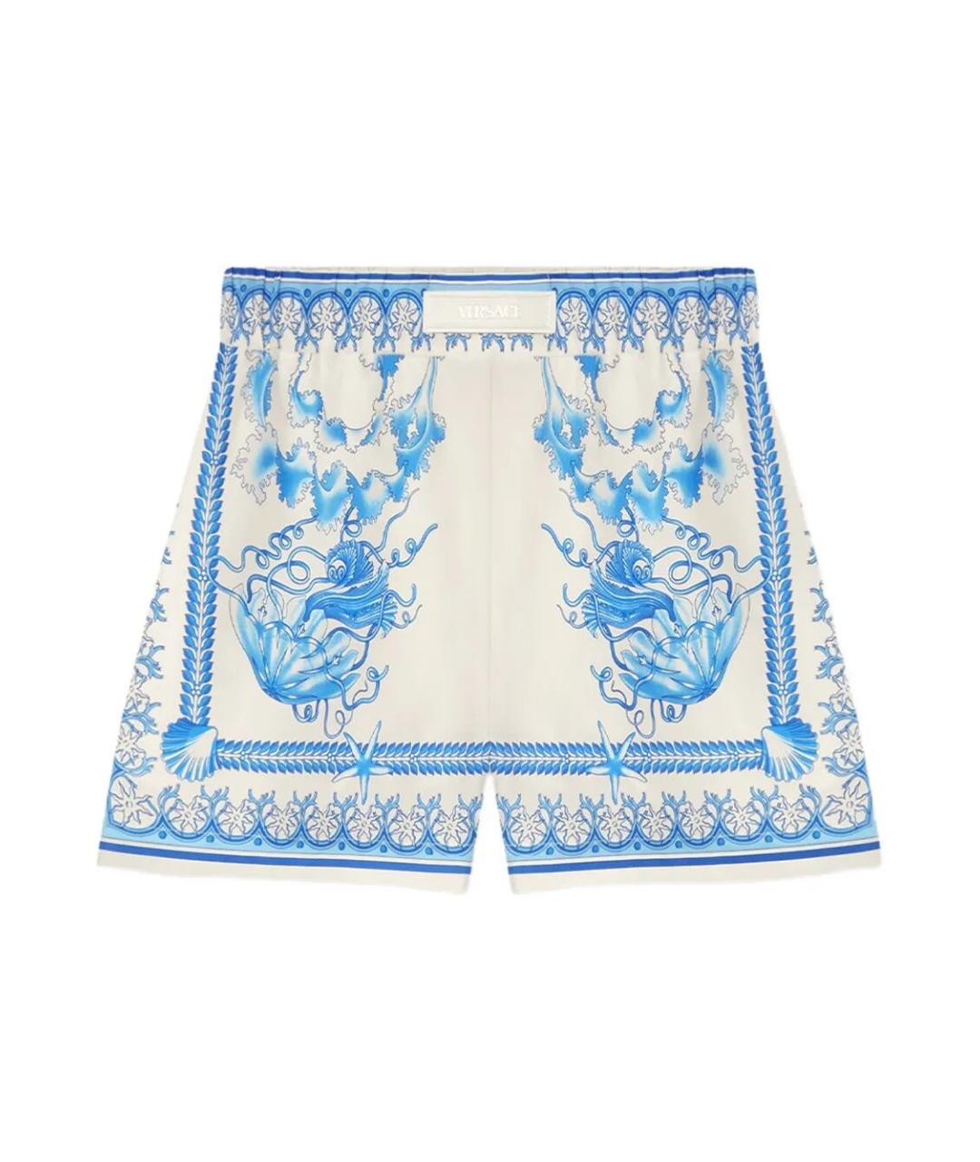 VERSACE Мульти хлопковые шорты, фото 1
