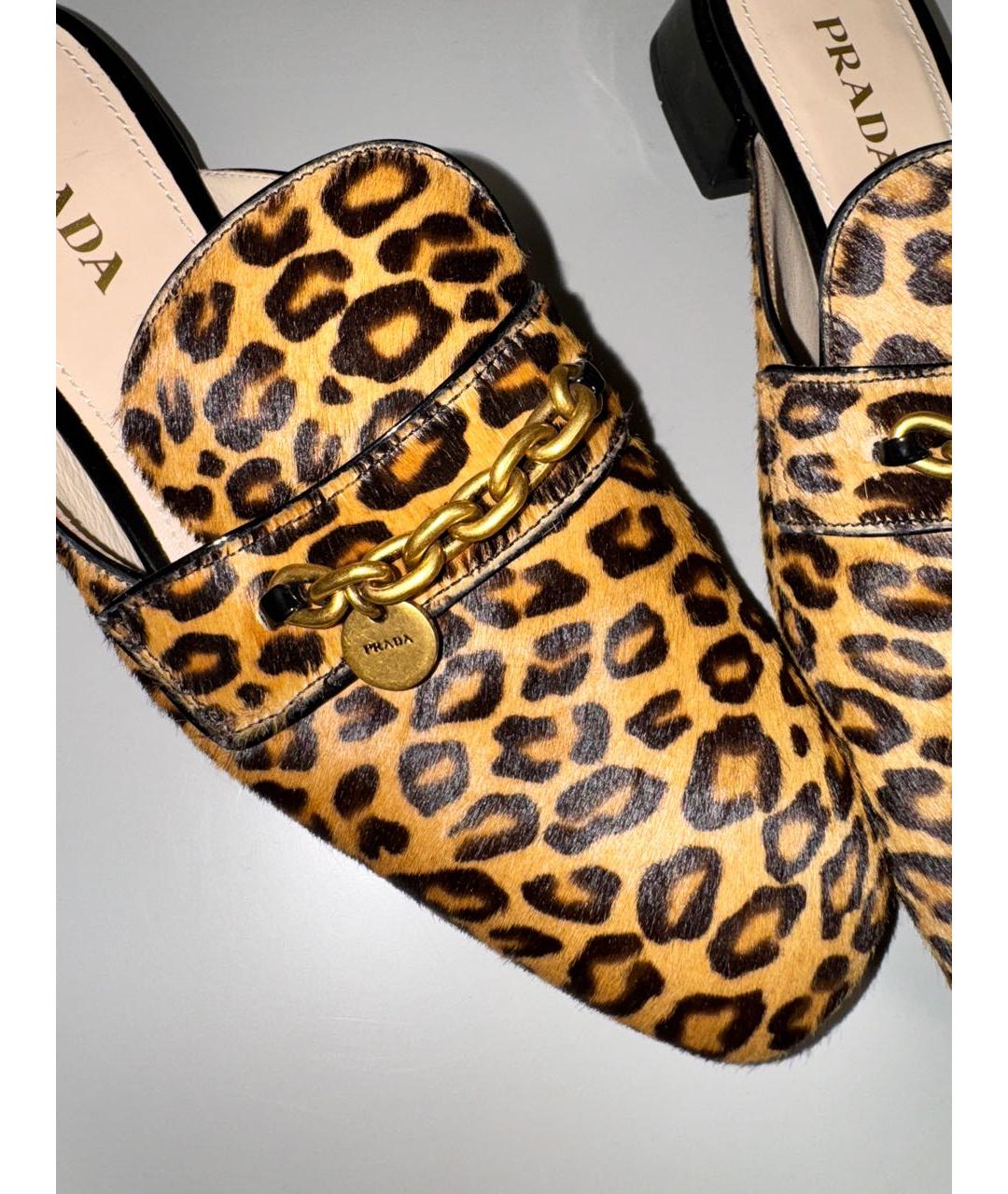 PRADA Мульти кожаные мюли, фото 6