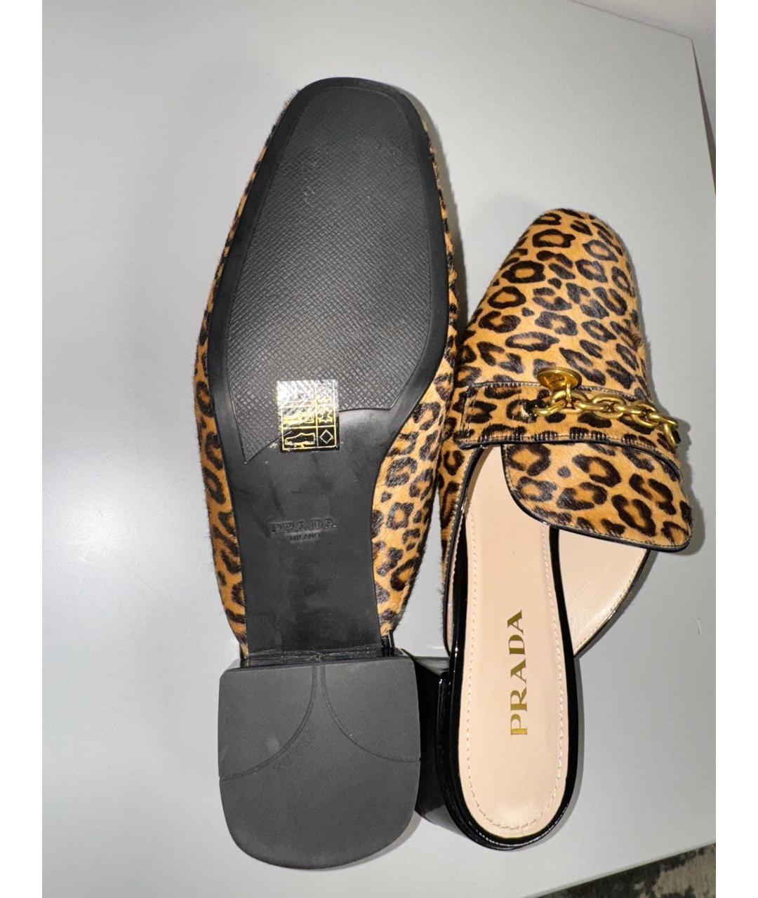 PRADA Мульти кожаные мюли, фото 3