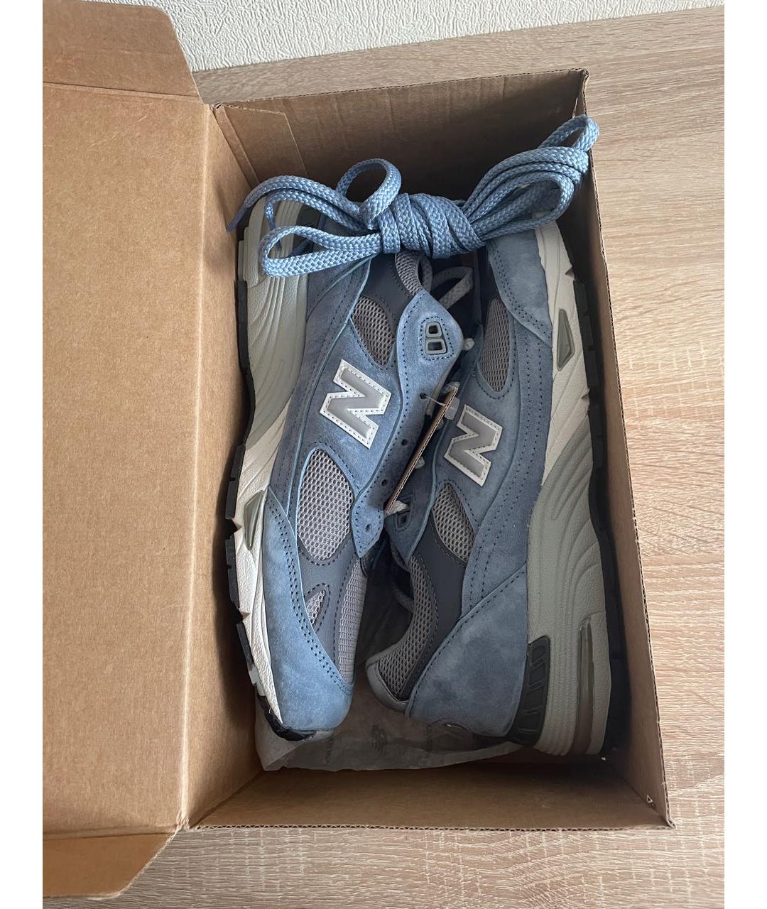 NEW BALANCE Голубые замшевые низкие кроссовки / кеды, фото 6