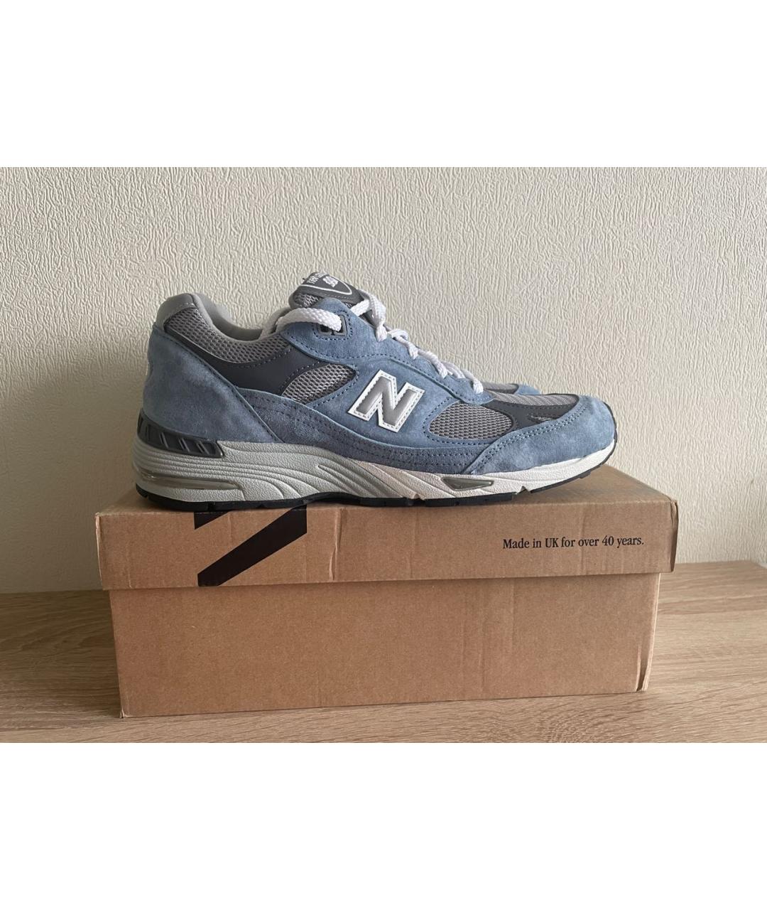NEW BALANCE Голубые замшевые низкие кроссовки / кеды, фото 7