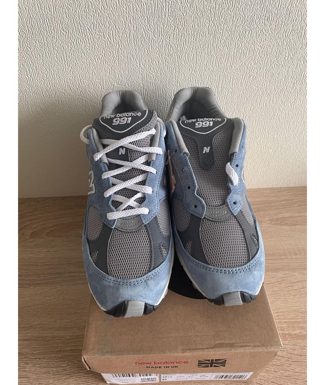 NEW BALANCE Голубые замшевые низкие кроссовки / кеды, фото 2