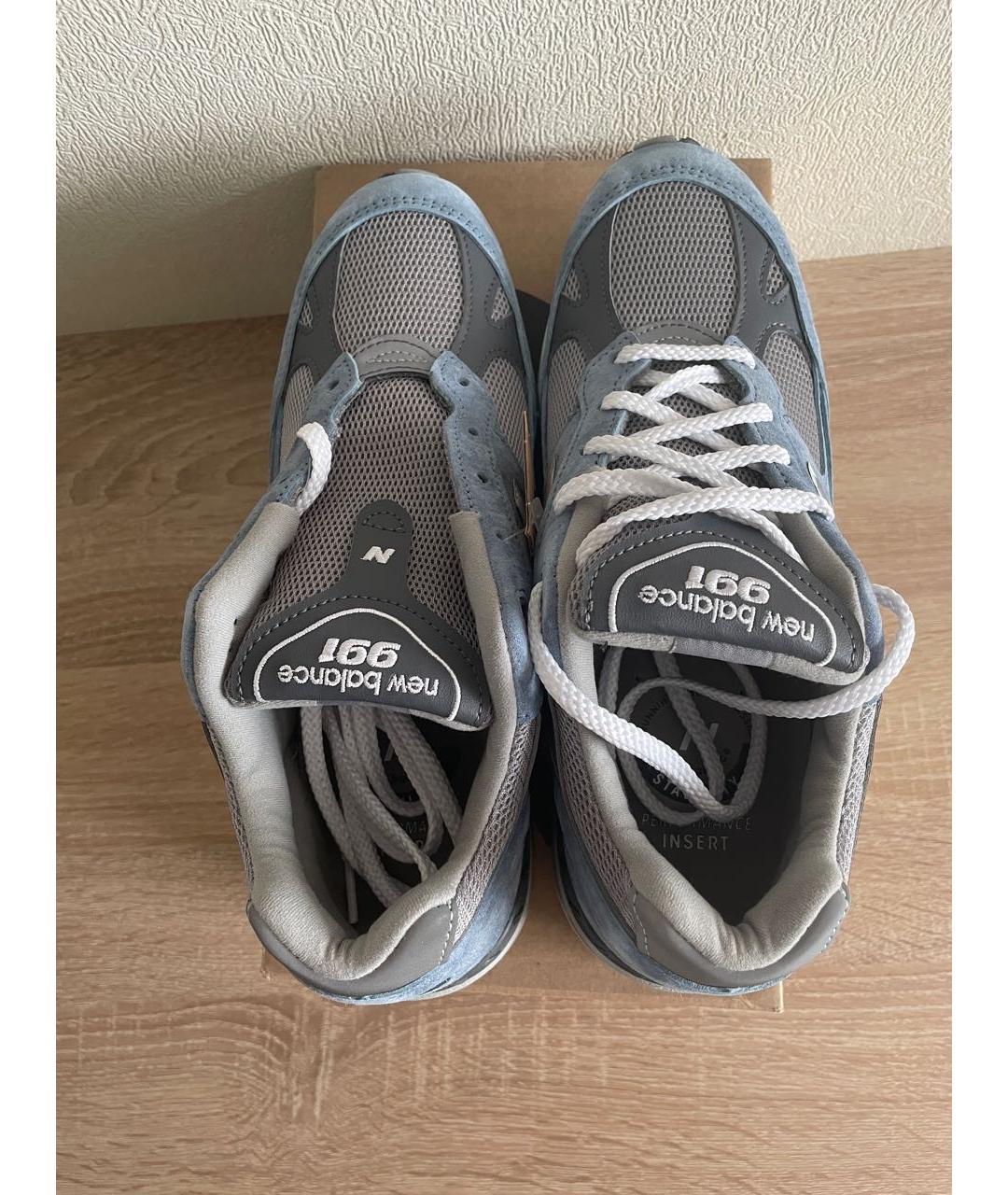 NEW BALANCE Голубые замшевые низкие кроссовки / кеды, фото 3