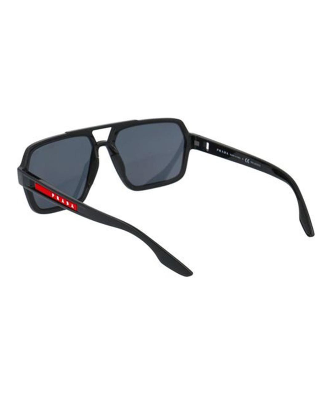PRADA Черные металлические солнцезащитные очки, фото 3