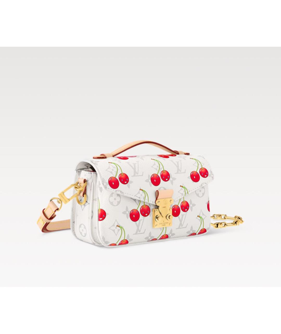 LOUIS VUITTON Белая сумка через плечо, фото 5