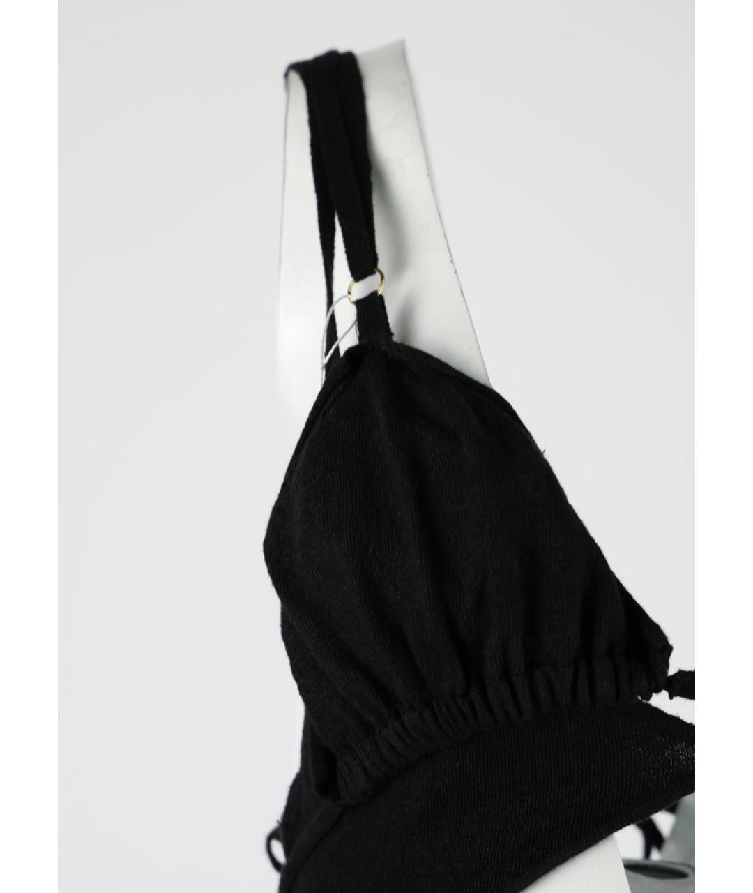 JACQUEMUS Черное льняное вечернее платье, фото 2