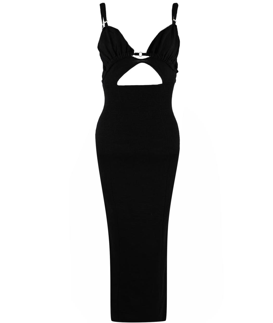 JACQUEMUS Черное льняное вечернее платье, фото 1