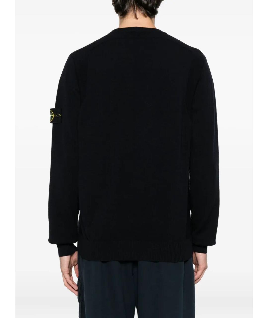 STONE ISLAND Темно-синий джемпер / свитер, фото 3