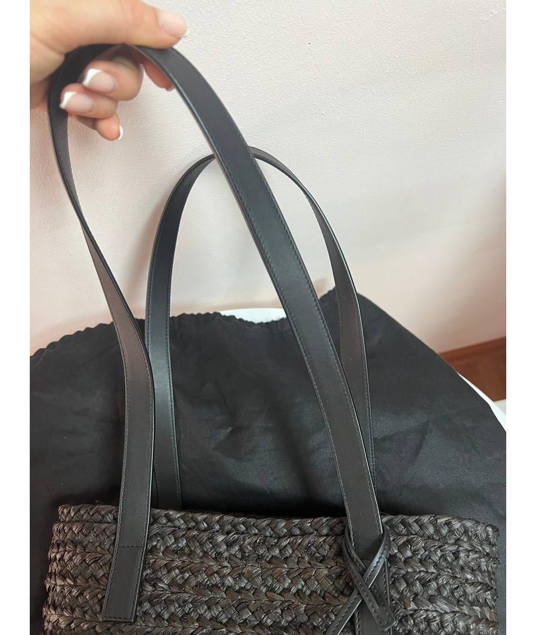 SAINT LAURENT Черная сумка тоут, фото 3