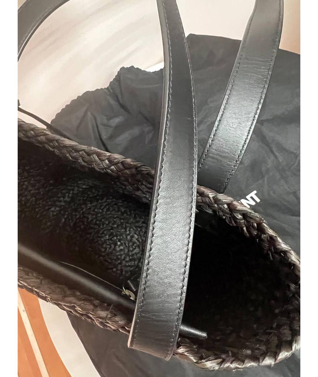SAINT LAURENT Черная сумка тоут, фото 5