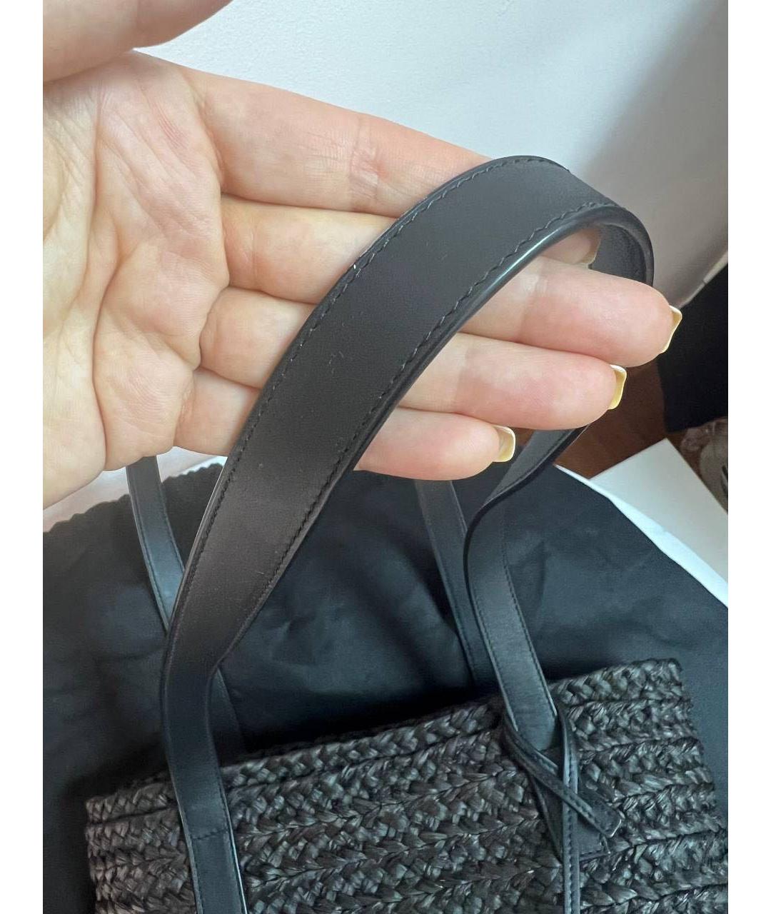 SAINT LAURENT Черная сумка тоут, фото 4