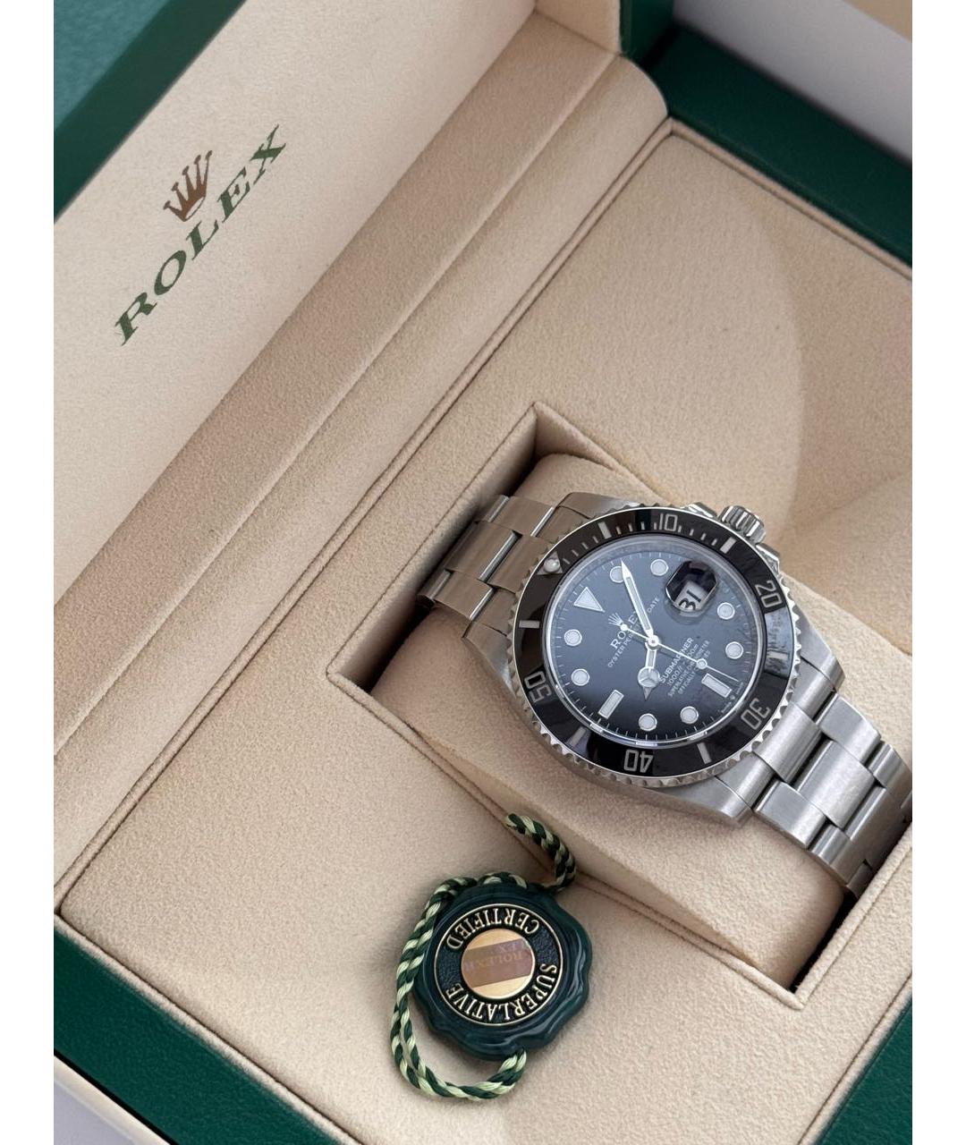 ROLEX Серебряные металлические часы, фото 5