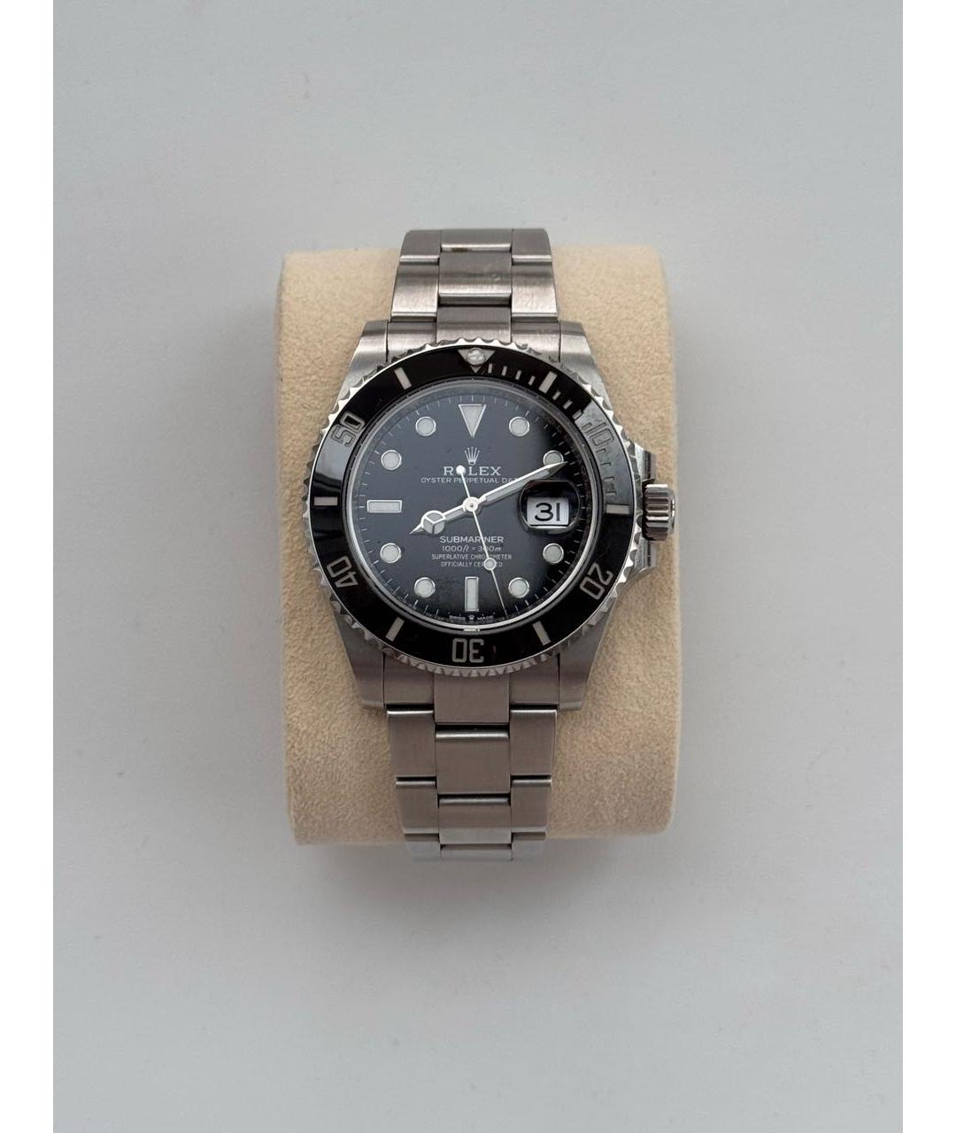 ROLEX Серебряные металлические часы, фото 9