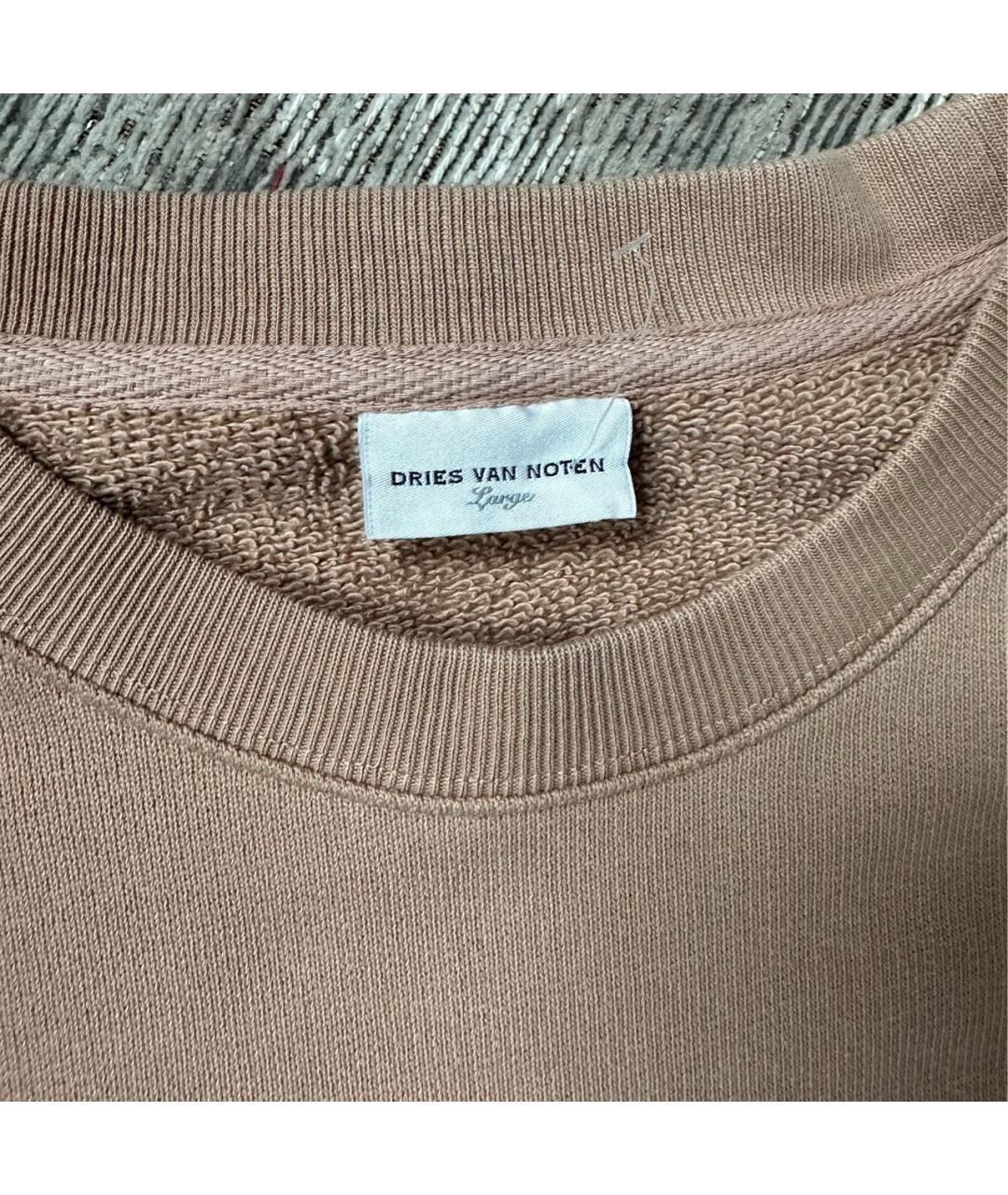 DRIES VAN NOTEN Бежевый хлопковый джемпер / свитер, фото 3