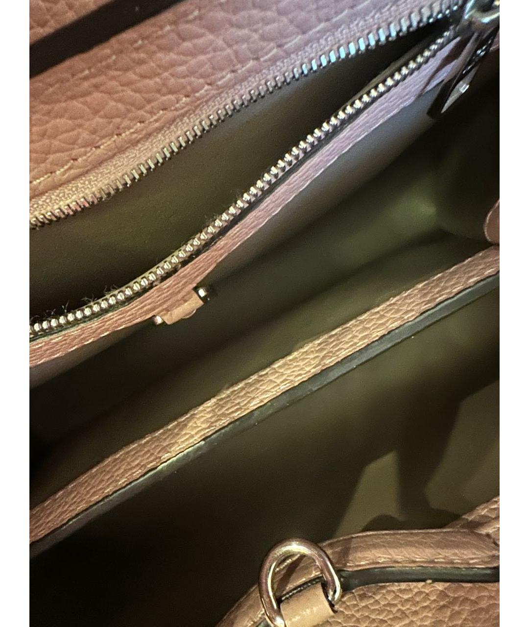 LOUIS VUITTON Розовая кожаная сумка с короткими ручками, фото 4