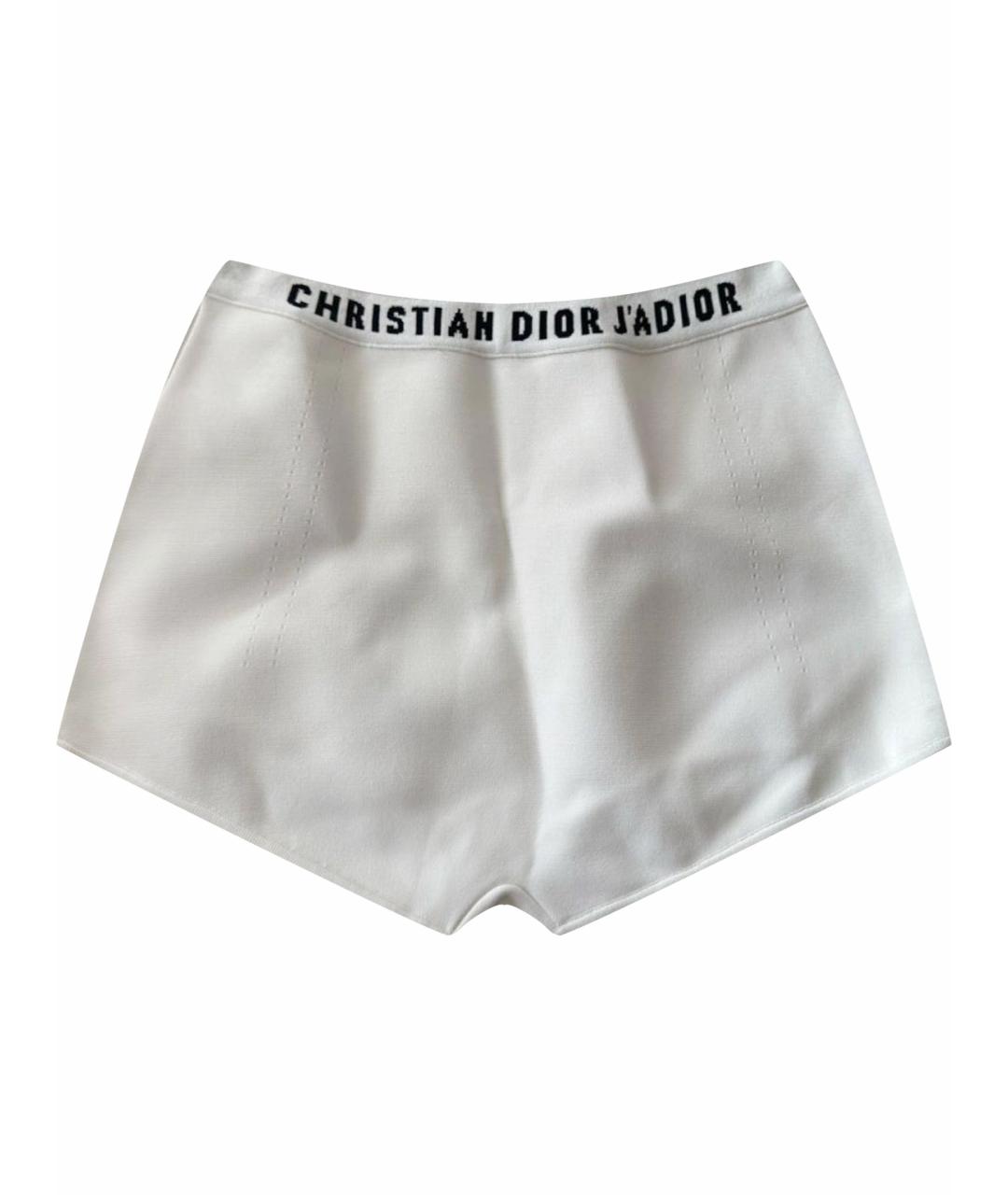 CHRISTIAN DIOR Белые вискозные шорты, фото 1
