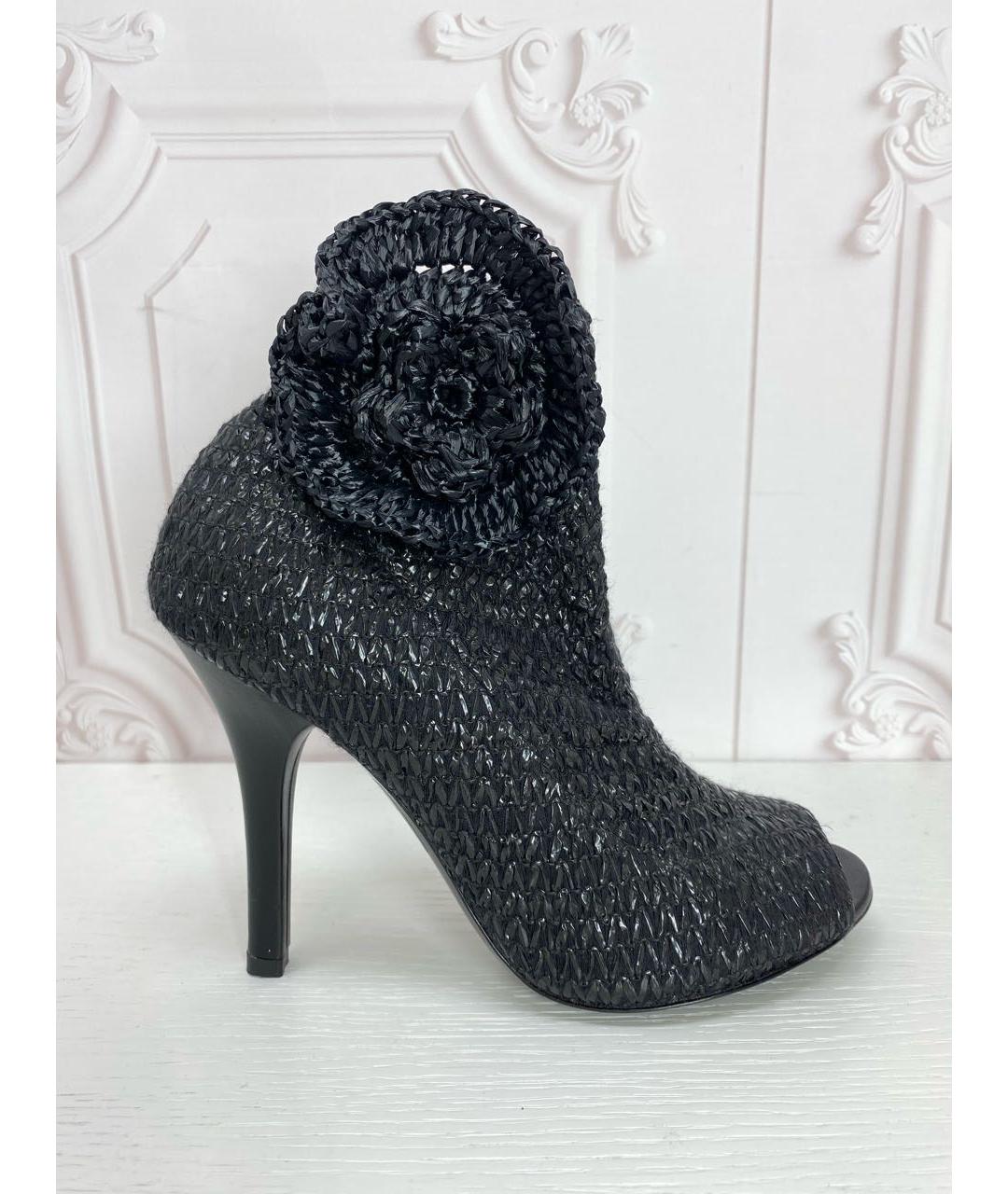 DOLCE&GABBANA Черные кожаные туфли, фото 9