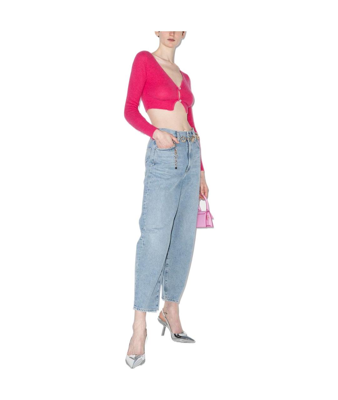 JACQUEMUS Розовая футболка, фото 2