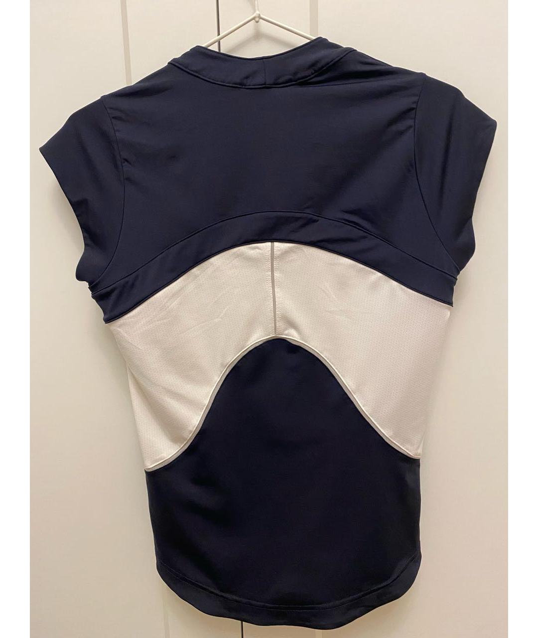 ADIDAS BY STELLA MCCARTNEY Темно-синяя полиэстеровая футболка, фото 2