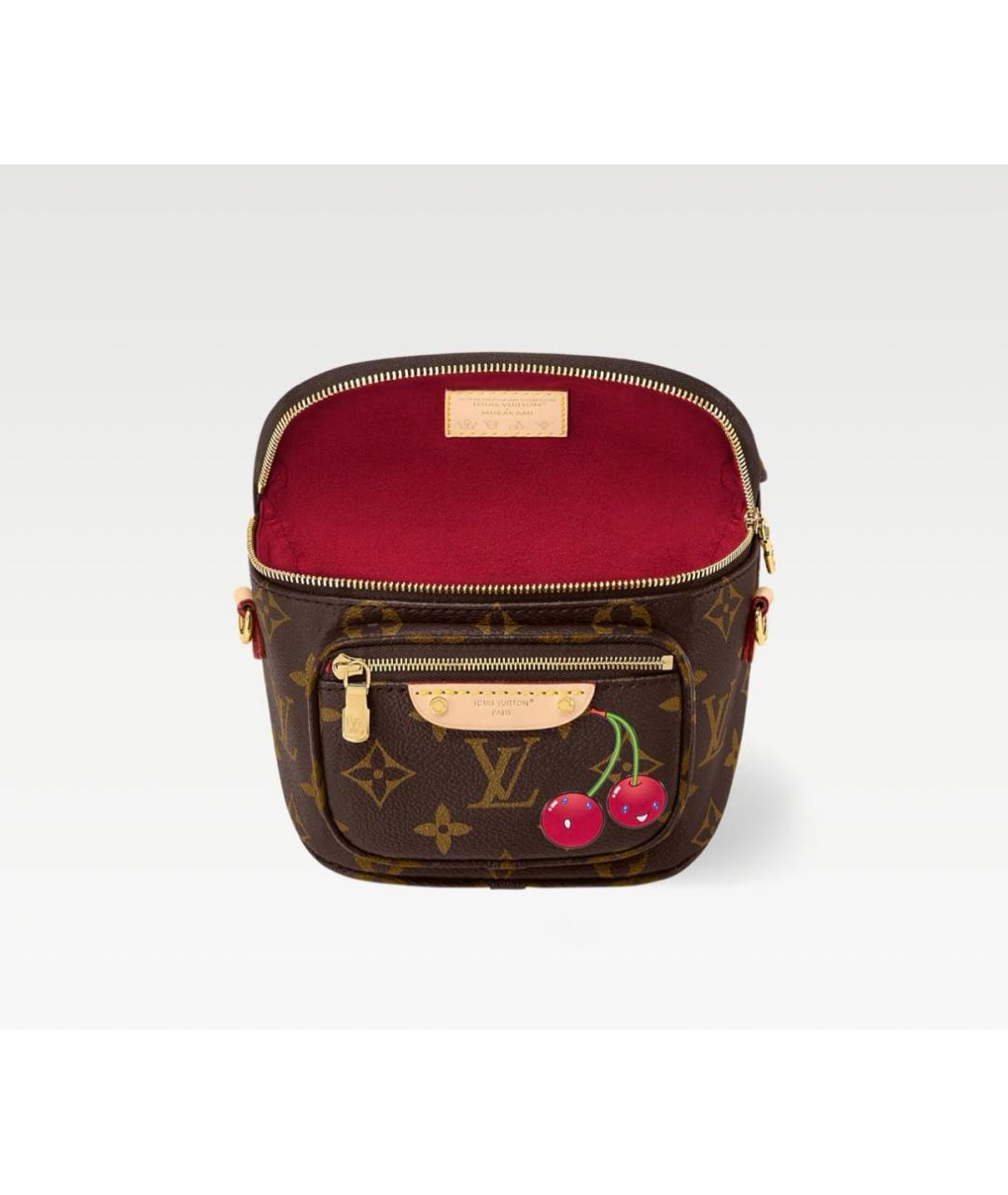 LOUIS VUITTON Коричневая поясная сумка из искусственной кожи, фото 4